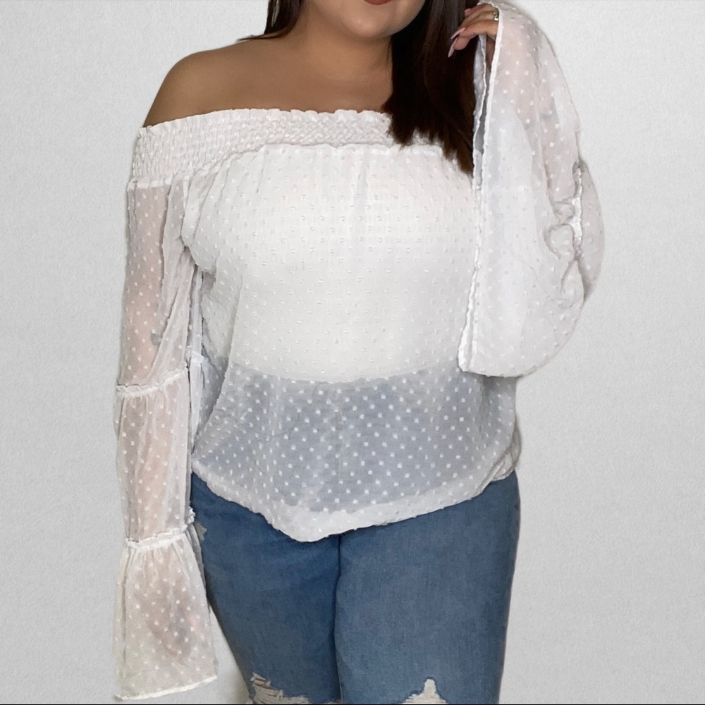 Off Shoulder Long Sleeve Top